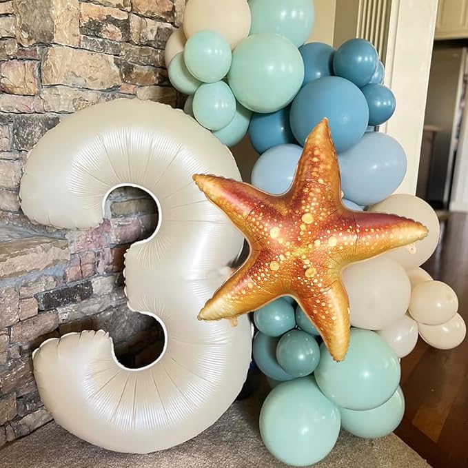 Starfish Balloons for Ocean Under the Sea Party Decoration | 4pcs 26inch Large - Image 6