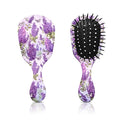 Mini Hair Brush,Cute Detangling Travel Hair Brush,Soft Bristles for Effortless Tangle Removal,Detangler Hairbrush for Women Men Boys Girls Kids Wet Dry All Hair Types (Purple Lavender, Mini)