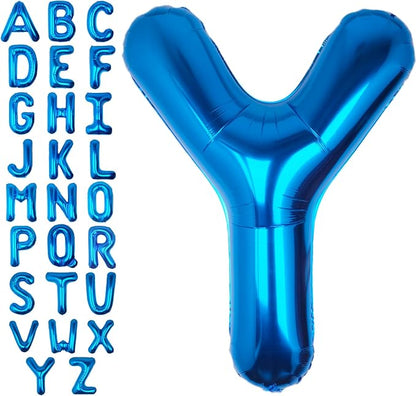 40 Inch Blue Letter Y Balloon Big Foil Helium Letter Balloons A-Z | Giant Large by SULALABOO