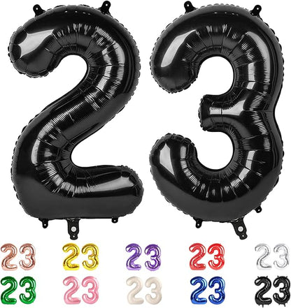 23 Balloon Numbers 40Inch for 23 32 Men Women Birthday Decorations, Inflation by Mluchee