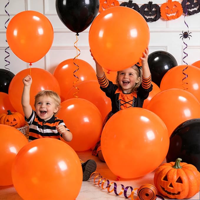 32Pcs Orange Big Balloons 18 Inch, Round Large Latex Party Balloons - Image 6