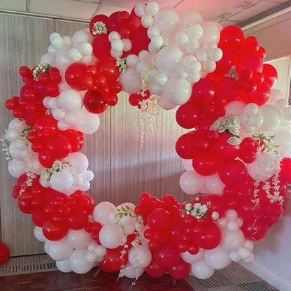 140Pcs Red and White Balloon Arch Kit - Image 6