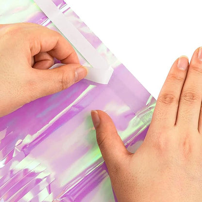 BRAVESHINE Iridescent Purple Foil Curtain | Holographic Fringe Backdrop | 2 - Image 8
