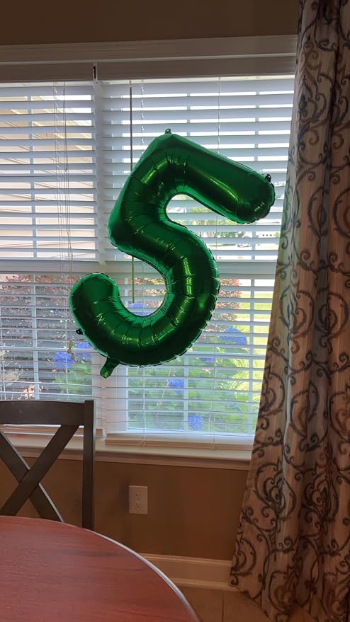 Numbers 14 Balloon 40Inch Dark Green Balloon - Image 4