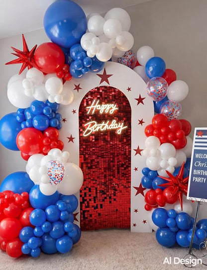 Red White Blue Balloons for 4th of July Decorations | 50 Pcs 12 Inch Red White - Image 8