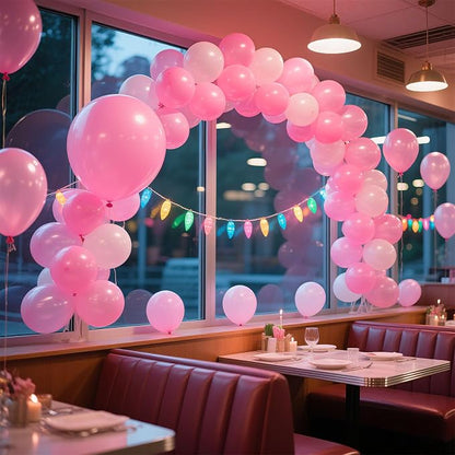 Pink Balloons Light Pink Birthday Decorations 30 Pack 18 inch Round Gender - Image 3