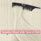 YoungSee Tape in Extensions Human Hair Platinum Blonde Tape in Hair Extensions Human Hair Tape in Extensions Real Human Hair Platinum Blonde 12Inch 30g Glue in Hair Extension for Women 20pcs