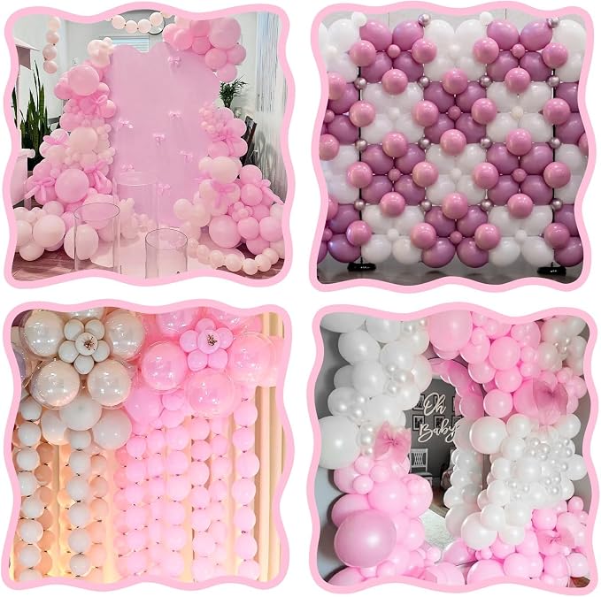 Pink White Link Balloons - Image 5
