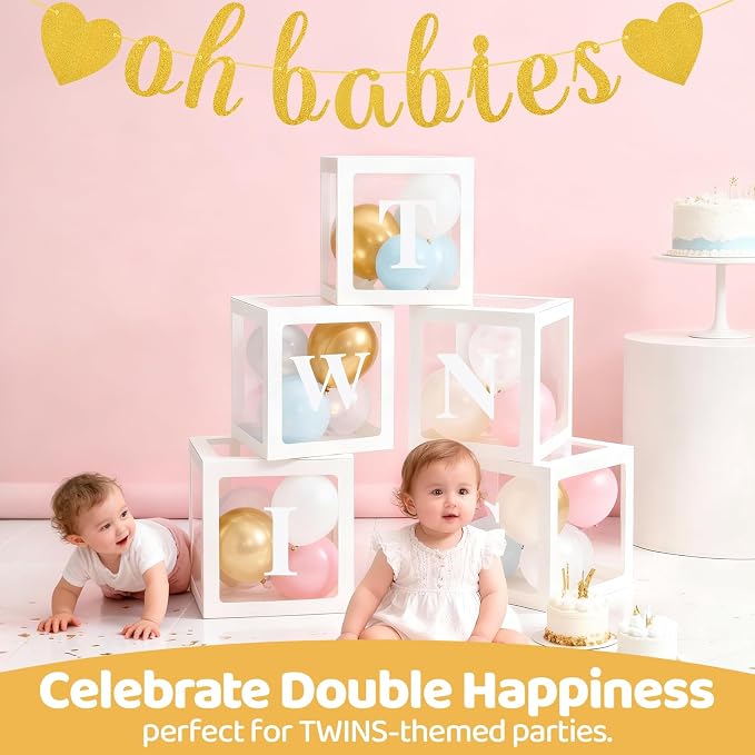 White Twins Party Supplies - Image 5