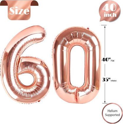 Rose Gold 60 Balloon - Image 5