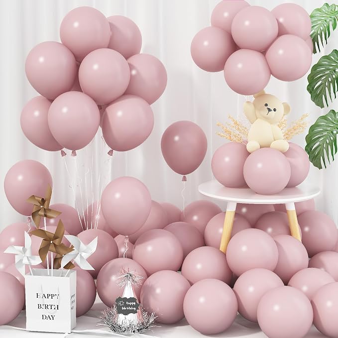 Jobkoo 5 Inch Pink Balloons by Jobkoo