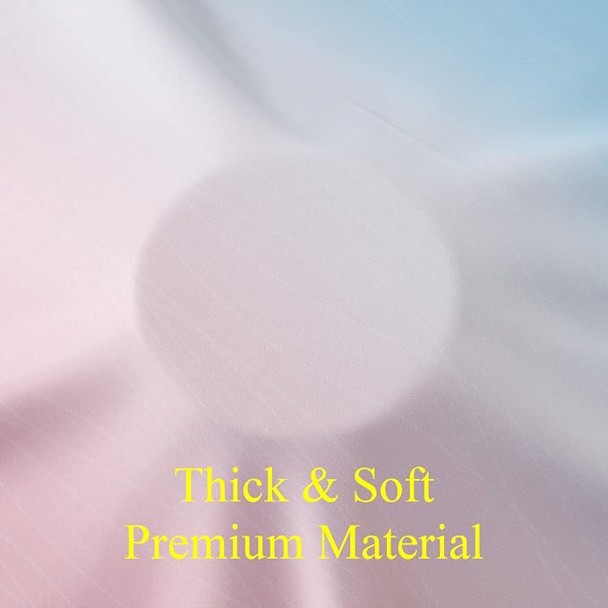 Pink and Blue Ombre Blackout Curtains 96 Inches Long, Full Room Darkening - Image 8