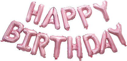 Metallic Pink Happy Birthdays Banner by GREATRIL
