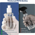 Bynccea Small Spray Bottle Travel Size 3.4oz/100ml Plastic Mini Bottle Set - Fine Mist Mini Empty Spray Bottles - Refillable Spray Bottles for Cleaning Solutions, Perfume, Liquid Cosmetics