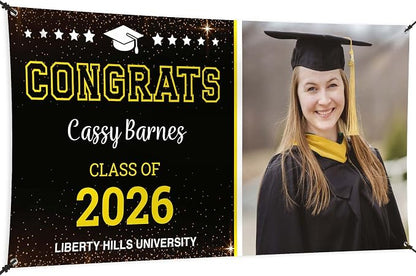Graduation Banner Backdrop, Custom Class of 2026 by MySignCenter