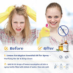 HIQILI Lemon Eucalyptus Oil, for Spary, Diffuser, Indoors, Outdoors, Garden, Yard, 100% Pure Natural - 3.38 Fl Oz