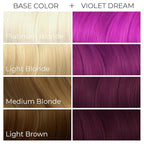 Arctic Fox Semi-Permanent Hair Dye, Vegan & Cruelty-Free, Ammonia-Free, Conditioning, Vibrant Purple Color, Long Lasting, For All Hair Types, Violet Dream, 8 fl oz (Pack of 2)