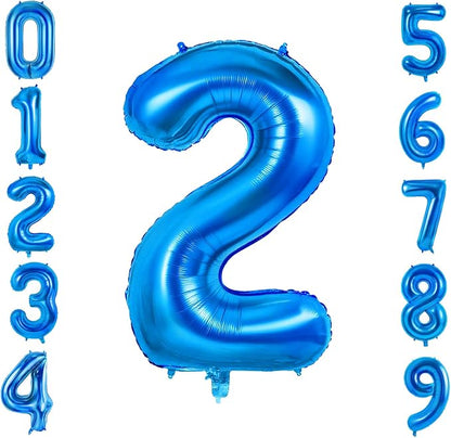 Number 2 Balloons for 2th Birthday Party Decorations, 0-100 Large No.2 Balloons by Joycard