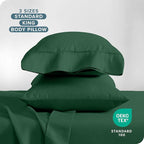 Bare Home Microfiber Pillow Cases - King Size Set of 2 - Cooling Pillowcases - Double Brushed - Forest Green Pillowcases 2 Pack - Easy Care (King Pillowcase Set of 2, Forest Green)