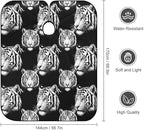 Large Long Professional Barber Cape, Hairdressing Apron Animal Tiger Black Art Shampoo Cutting Household Capes Wrap for Hair Salon