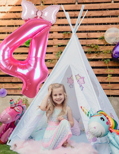 40 inch Pink Number 4 Balloon - Image 5
