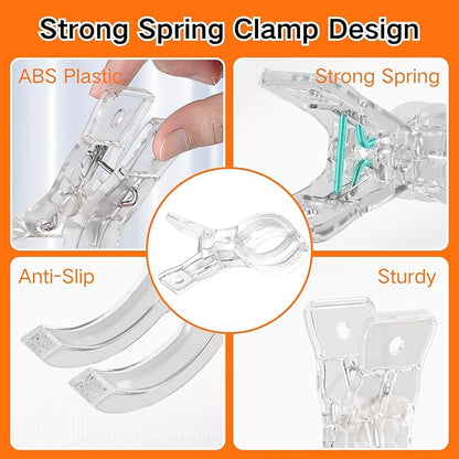 20 Pack Balloon Arch Clips, 3.5 Inch Clear Clips - Image 5