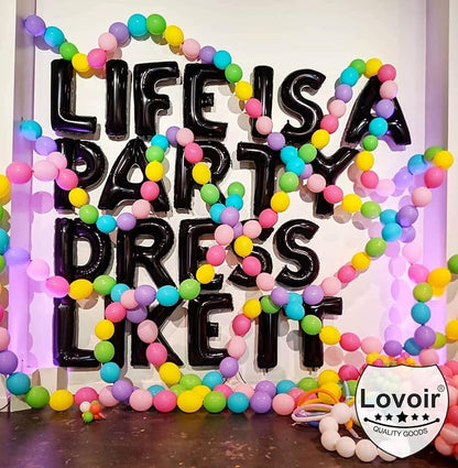 Lovoir 40 Inch Large Black Letter H Balloons Big Size Jumbo Mylar Foil Helium - Image 3