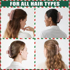 TOCESS Hair Claw Clips for Women - 8PK Large Neutral Matte Jumbo Hair Clips for Thick, Thin, Long, Short, Curly Hair Girls, Big Jaw Clip Set for Daily Use(Rosewater Pink)