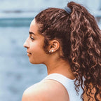 Burlybands Large Hair Ties for Thick, Heavy or Curly Hair - Non-Slip, Non-Damage, Seamless Women's Ponytail Scrunchies - Dk Gray, 3 Pcs