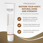 TRIDESIGN Keratin Amino Intense Repair, Keratin Hair Treatment Intensive Conditioner w/Coconut Oil,Fatty & Amino Acids, Hydrolyzed Keratin Protein - Moisturizing Hair Mask & Hair Treatment Mask 6 oz