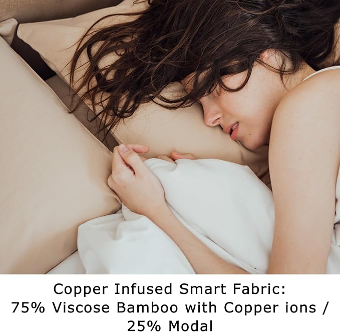 Anti Acne Pillowcase - King Size 20"x36" with Zipper, Premium 75% Viscose Derived from Bamboo, 25% Modal Blend, Gray, 1 Piece - Cooling Silky Satin Pillow Case - Oeko-TEX Certified