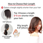 Real Human Hair Topper Pieces Double-Monofilament Top Hand-Tied Mid Length for WomenThinning Hair BHADS914 (BL Natural Black × Hair Length:9.8"(25cm), Base Size:3.5"×5.5"(9cm×14cm))