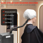 Elitzia Hair Steamer Micro Mist Scalp Detoxify for Hair Wash Reclining Chair Bed Attachment Professional Hair Care for Salon SPA Barber Shop with Storage Draw ET1939