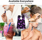 Beard Hair Catcher Bib, Waterproof Non-Stick Grooming Apron for Shaving Trimming, Perfect for Men Dad, Purple Fire Dragon Shave Bib