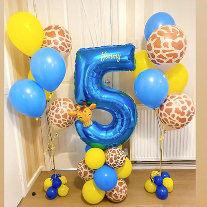 Blue 2 Balloon Number, 40 Inch Number 2 Balloon Big Blue 2 Foil Mylar Helium - Image 2