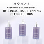 MONAT IR Clinical™ Hair Thinning Defense Serum – 3-Month Supply – Nourishes Scalp, Reduces Breakage, Boosts Hair Density, and Supports Thicker, Fuller-Looking Hair with Lightweight, Non-Greasy Formula