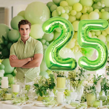 40 Inch Green Number 25 Balloon Lime Big Large Helium Number 0-9 | Giant - Image 5