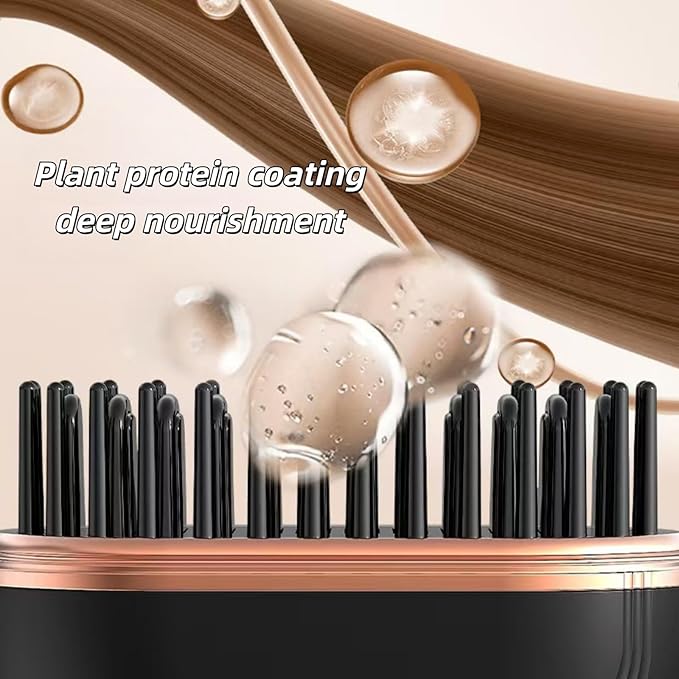 Mini Straightener, Rechargeable Portable Hair Straightener Brush, Cordless and Portable,Travel Straightene Mini,Fast Heating,Suitable for Travel (Black)