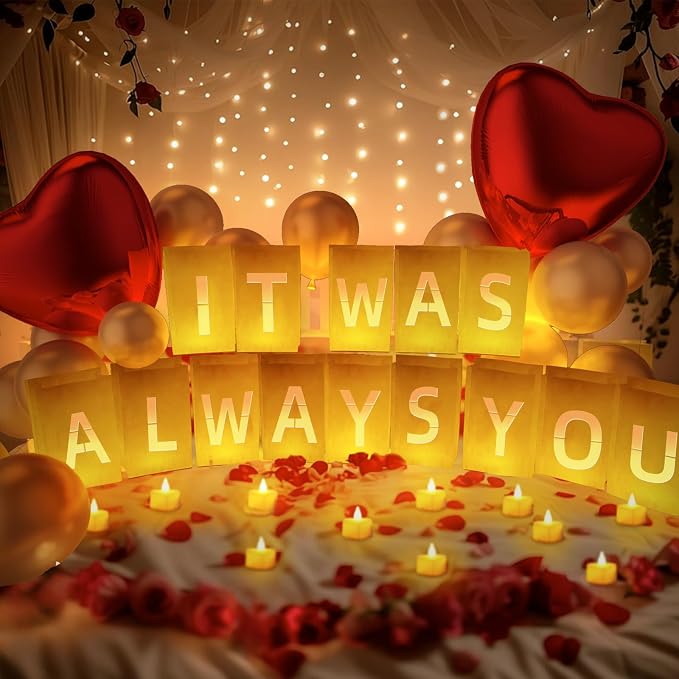 It was Always You Light Up Letters, by Peledic