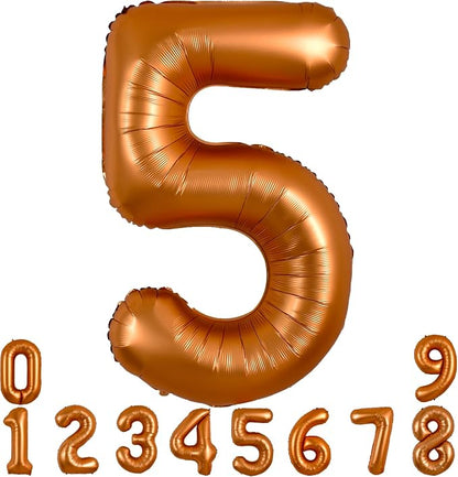 TONIFUL 40 Inch Orange Large Numbers Balloon 0-9 Birthday Party Decorations by TONIFUL