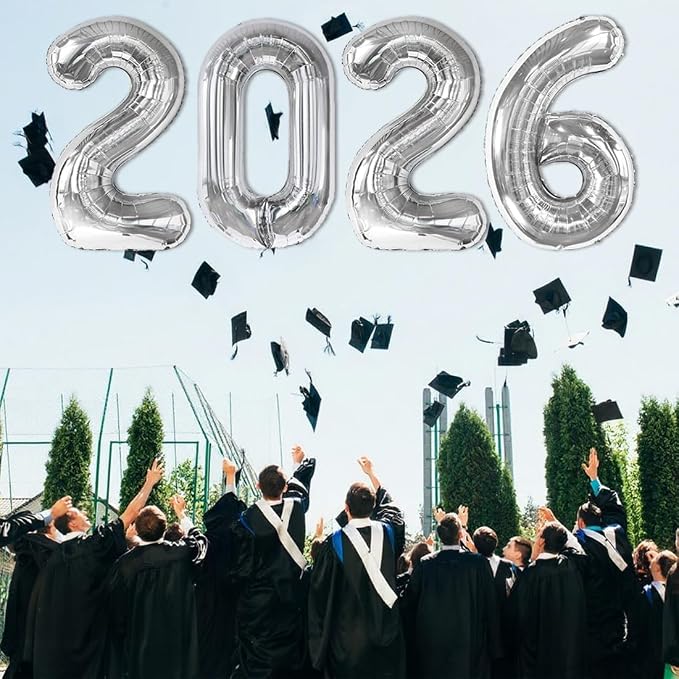 2026 Number Black Balloons 40Inch Balloon - Image 4