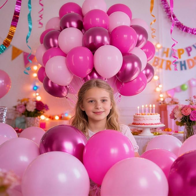 Pink Balloons Metallic - Image 8