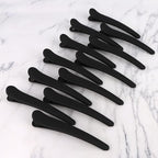 12 Pcs Black Hair Clips for Styling Sectioning, YISSION 4.7 Inch Large Alligator Hair Clips Hair Barrettes No Crease Duck Billed Hair Clip, Hair Styling Accessories for Women Girls