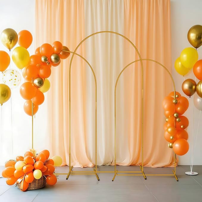 Metal Arch Backdrop Stand Set of 2, Decorative Backdrop Arch Stand | Easy - Image 2