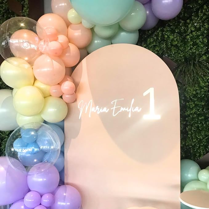 Pastel Balloons, 12 Inch Macaron Pink Blue Purple Green Yellow Ice Cream - Image 6