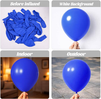 Voircoloria 90pcs Blue Balloons Garland Arch Kit, 18 12 10 5 Inch | - Image 3