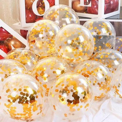 Gold Confetti Balloons - Image 2