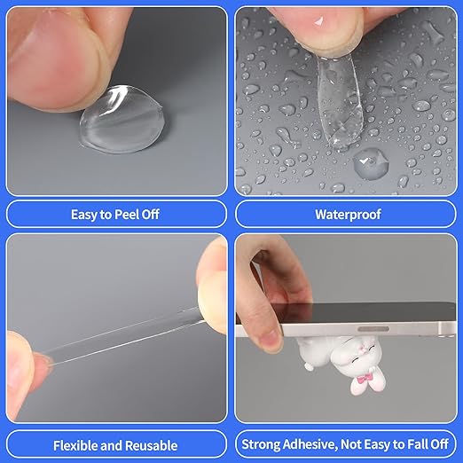 JANYUN 1000 Pcs Double Sided Sticky Dots 6 mm Clear Round Putty - Image 4
