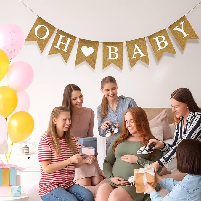 Anwyll Burlap Oh Baby Banner - Image 4