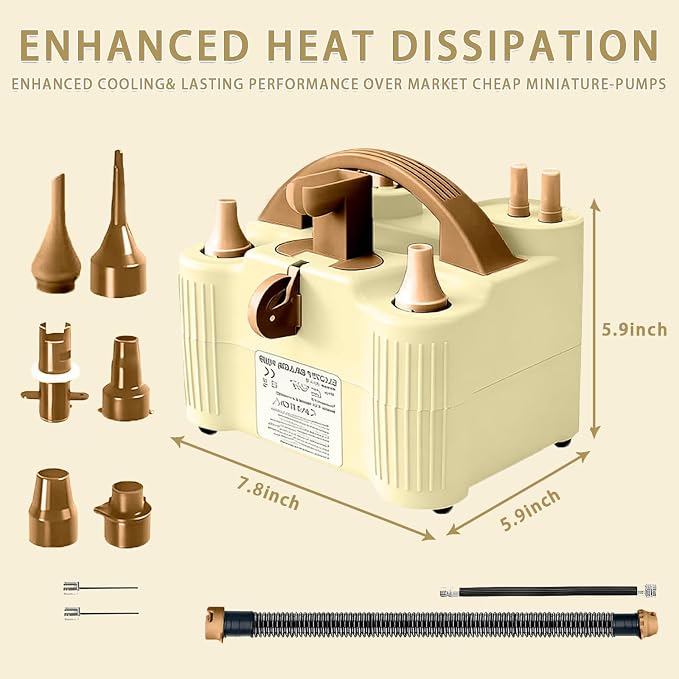 4-in-1 Electric Balloon Pump for All Balloons, Inflatables, and Sports Balls - Image 7